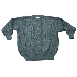 Vintage Western Island Cable Knit Wool Crewneck Sweater Company Ireland